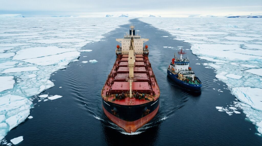 Новости и последствия для региона: Северный морской путь и арктическая логистика - иллюстрация